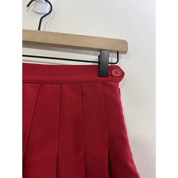 Y2K 90s USA Mini Ruffle Skirt Academia School Girl Retro Preppy Office Clueless - Picture 5 of 13